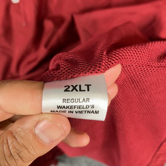 Alabama Crimson Tide Pullover Jacket Mens 2XLT Red Quarter Zip Embroidered - Picture 6 of 9